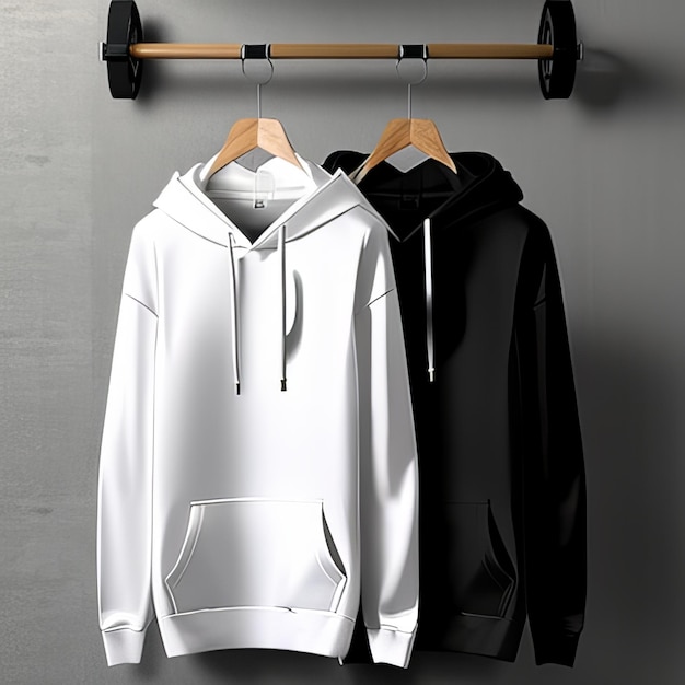 mockup of blank hoodie design