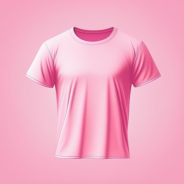 Mockup clothing pink tshirt blank