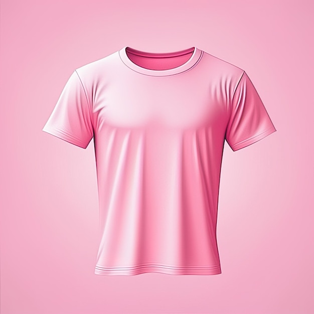 Mockup clothing pink tshirt blank