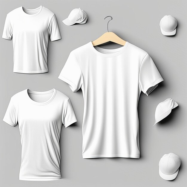 Mockup clothing white tshirt blank