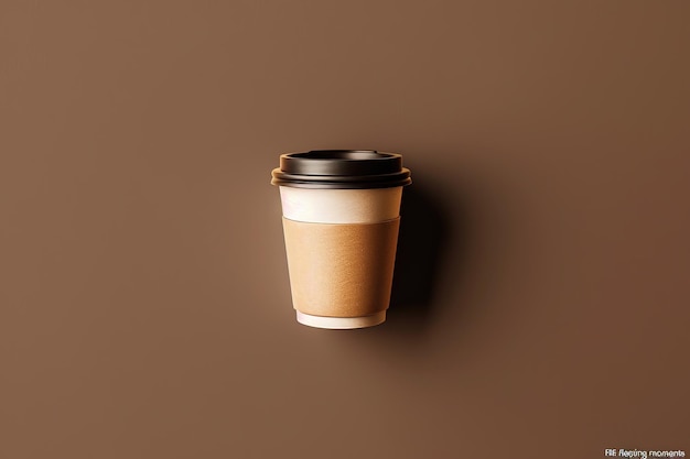 Мокет стоящей чашки кофе