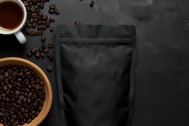 Mockup of Coffee Packaging Brand Generative AI