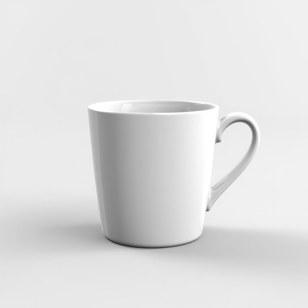 Mockup of a cup coffee black and white background