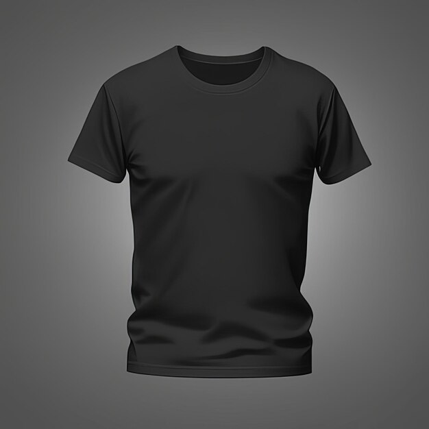 Premium AI Image | Mockup design of black tshirt blank