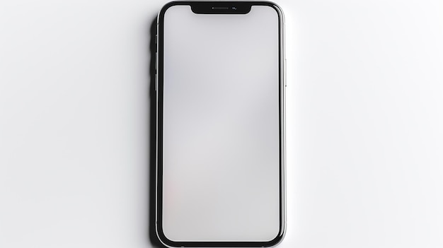 mockup image of blank mobile phone screen