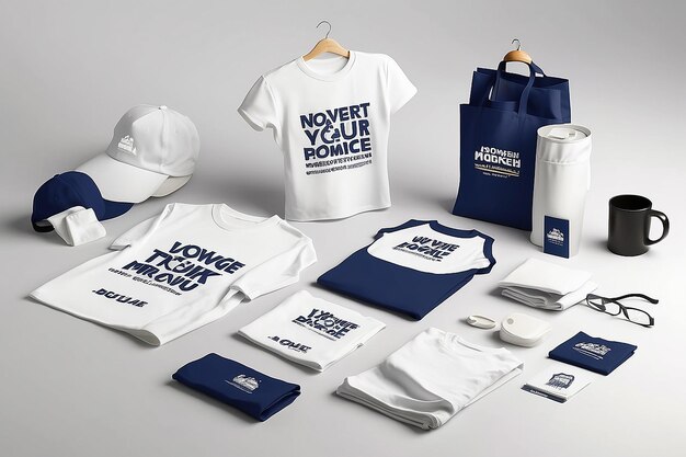 Foto mockup-kit voor promotiegoederen