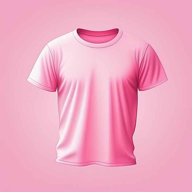 Foto mockup kleding roze t-shirt leeg