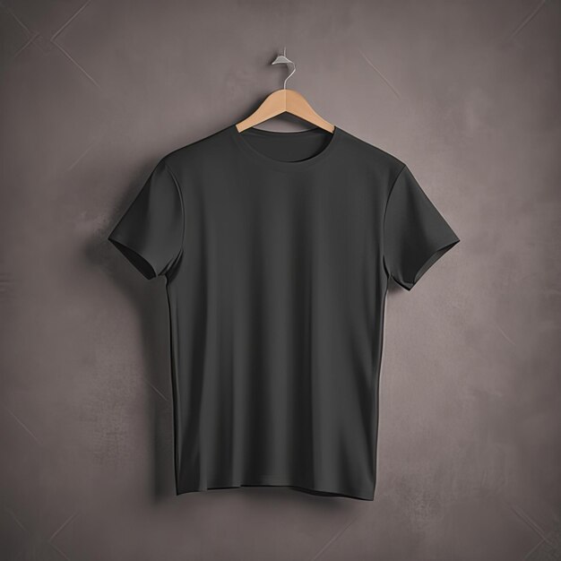 Mockup kleding zwart T-shirt blanco