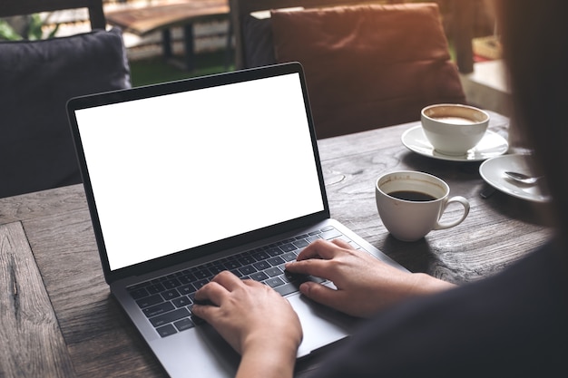 mockup laptop with credit card