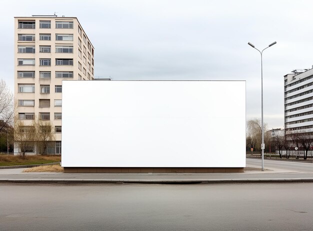 Mockup leeg reclamebord tegen gebouw Stockfoto 28378796 In