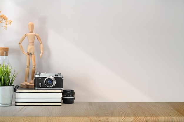 Mockup loft workspace and copy space