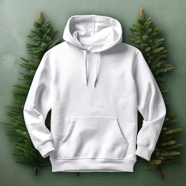 Mockup met witte hoodie