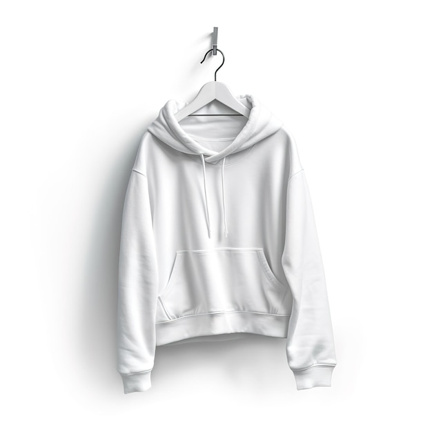 Foto mockup met witte hoodie