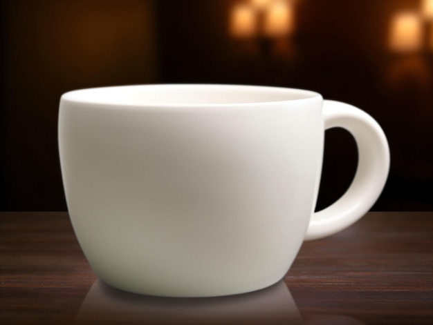 Mockup of mug on bar background