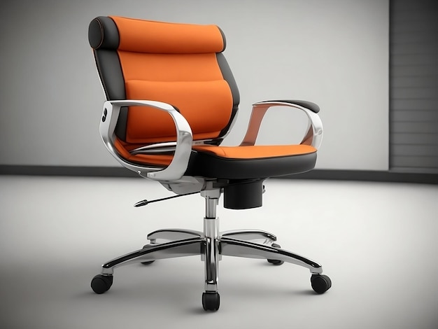 Photo mockup orange business chair