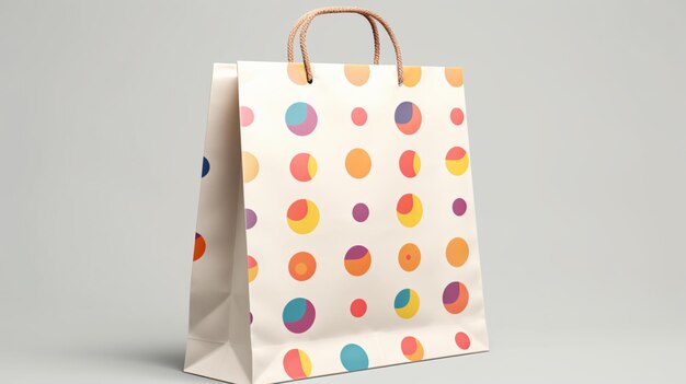 Photo mockup paper shopping bag