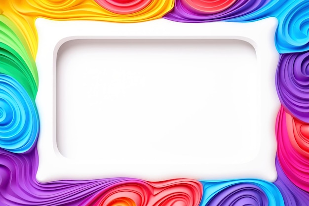 Mockup photo frames Empty abstract shape framing for your design template for picture