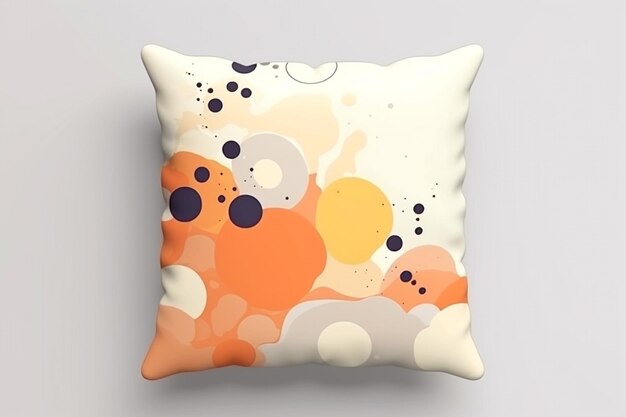 Photo a mockup of a pillow