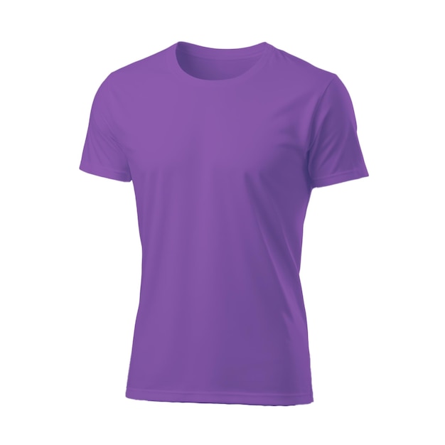 mockup of plain tshirt isolated on white background