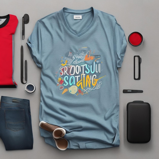 Mockup shirt casual smart object full editable