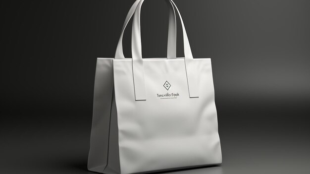 Mockup shopper tote bag handbag