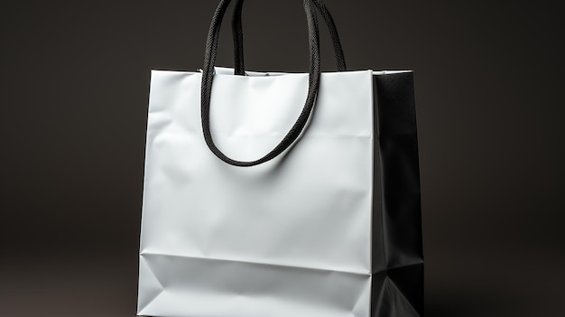 Mockup shopper tote bag handbag