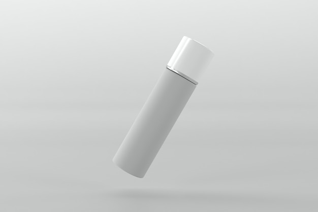 Mockup-sjabloon voor 3D-gerenderde flessen