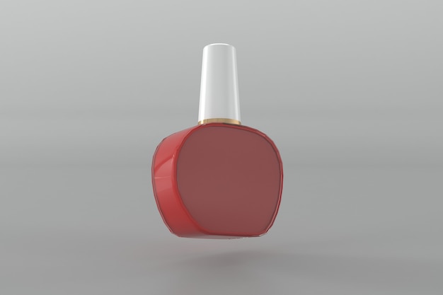 Mockup-sjabloon voor 3D-gerenderde flessen