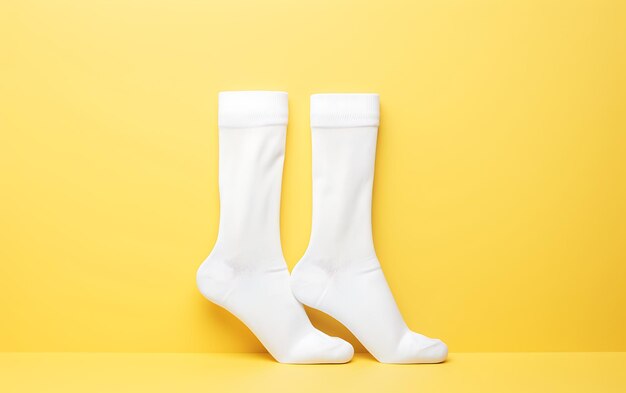 mockup socks isolated on background