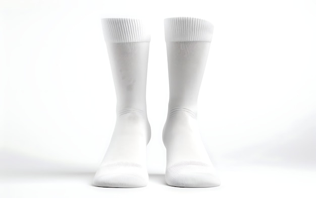 Photo mockup socks isolated on background