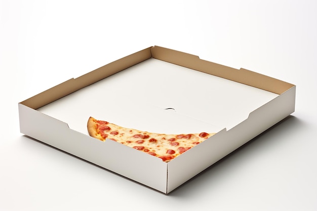 Mockup Stock Vector van papieren pizzadoos met open en gesloten Sto