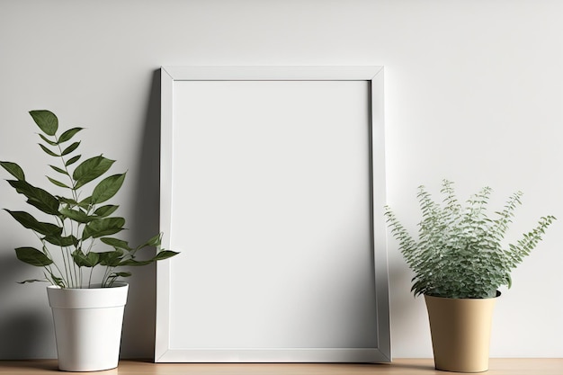 Mockup tablet of foto illustratie lege kamer sjabloon achtergrond