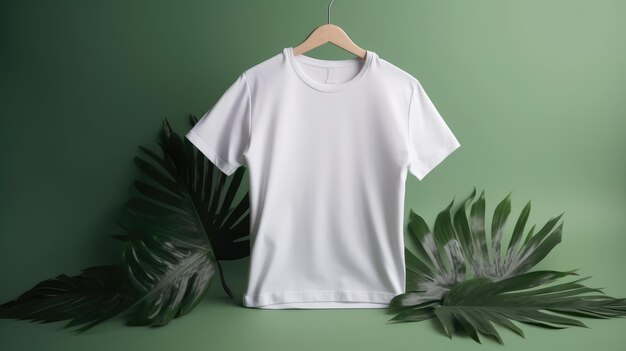 Mockup of tshirt on colorful background