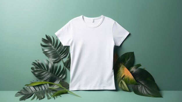 Mockup of tshirt on colorful background