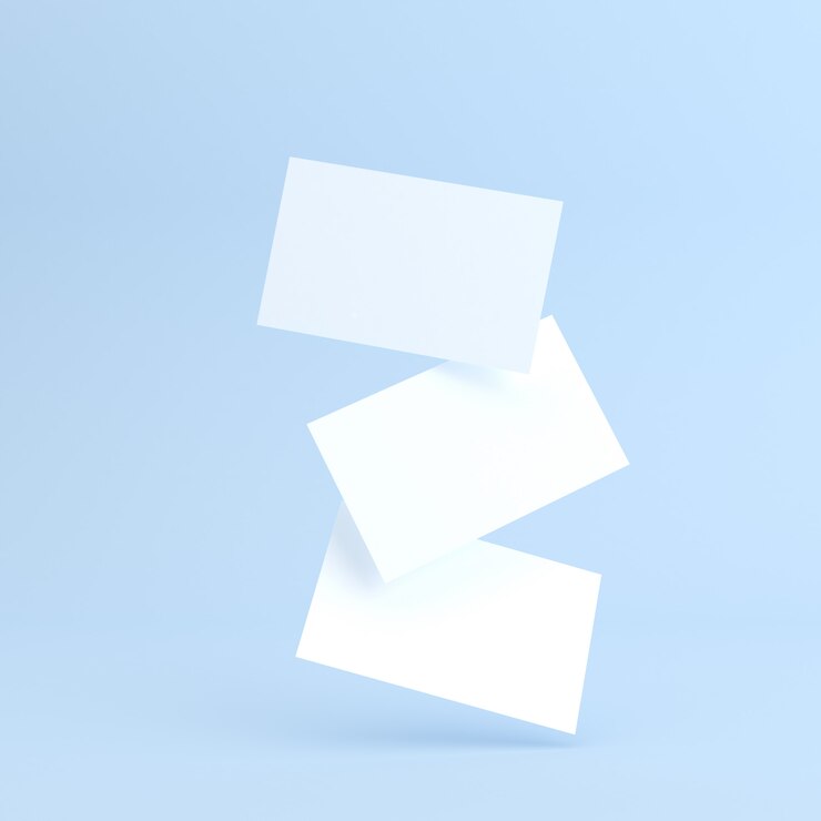 Mockup van blanco visitekaartje