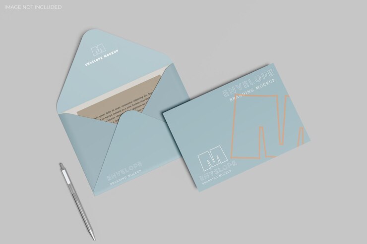 Foto mockup van de envelop