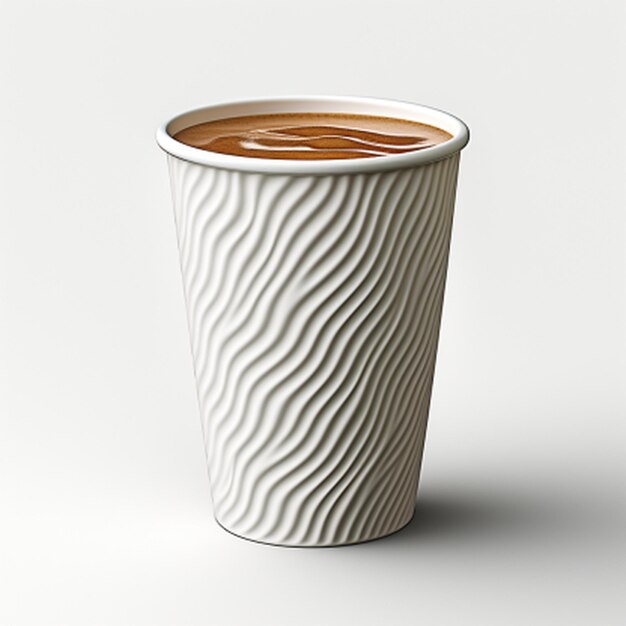 Mockup van een gewone witte koffiekop