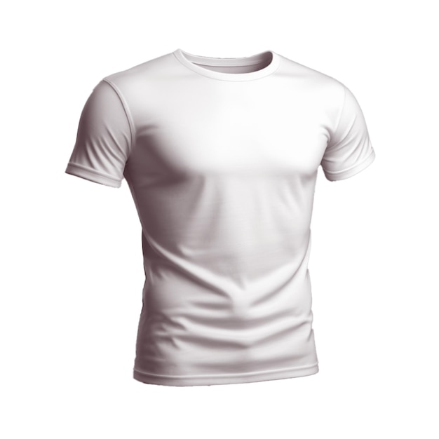 mockup van een gewoon T-shirt op witte achtergrond