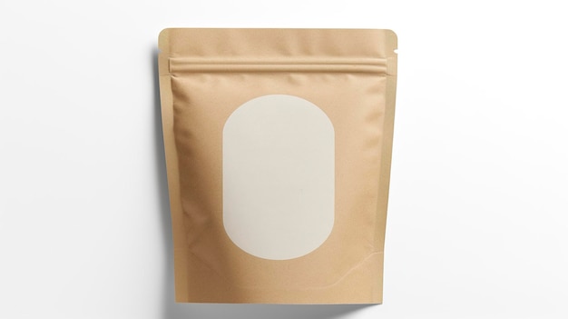 Mockup van een Kraft koffiebak