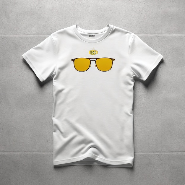 mockup van een wit t-shirt