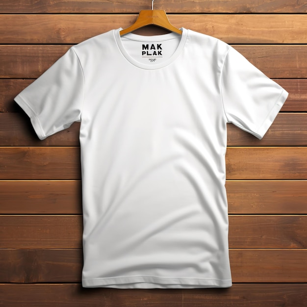 mockup van een wit t-shirt