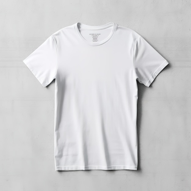 mockup van een wit t-shirt