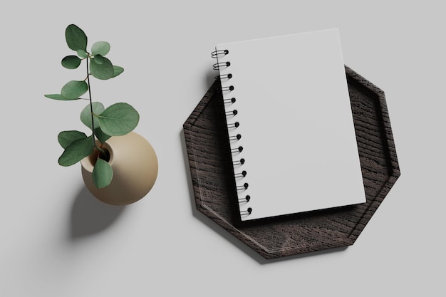 Mockup van het notitieboek