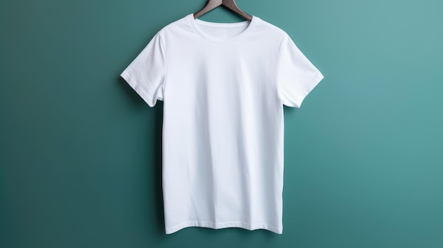 Mockup van t-shirt op kleurrijke achtergrond