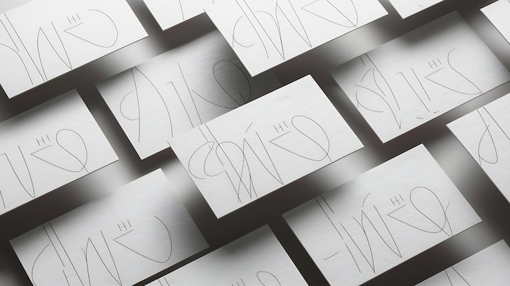Foto mockup van witte visitekaartjes