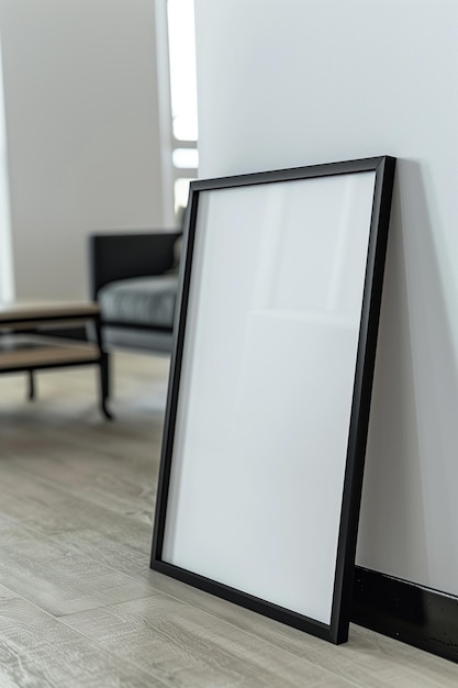 Mockup of Vertical Frame with Empty Space