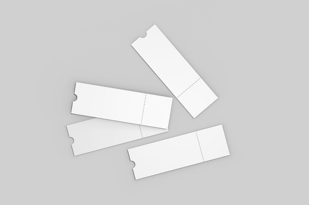 Mockup voor blanco papieren kaartjes