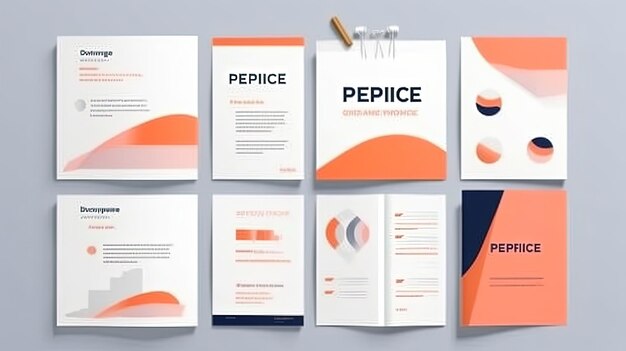 mockup voor briefpapiermerkidentiteit