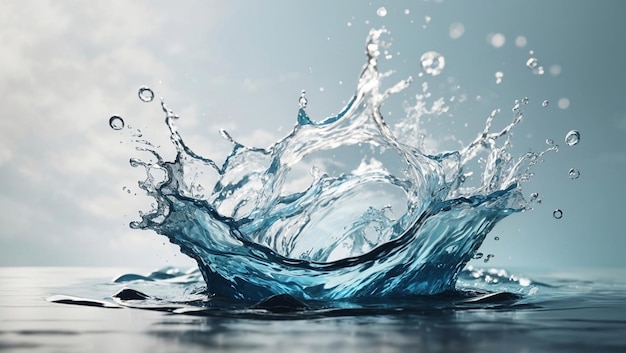 mockup water splash background