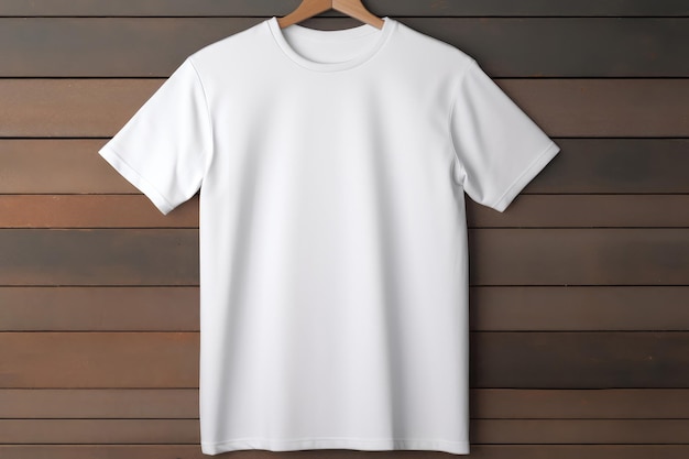 Mockup Of White Blank Tshirt On Hanger